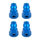 Team Associated Shock Bushings, 12 mm, blue aluminum