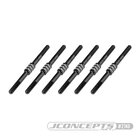 Jconcepts B6.1 Fin Titanium turnbuckle set - black, 6pc.