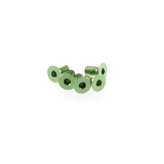 Hiro Seiko Alloy Hex Socket Flat Head Screw M3x6  [Green]...
