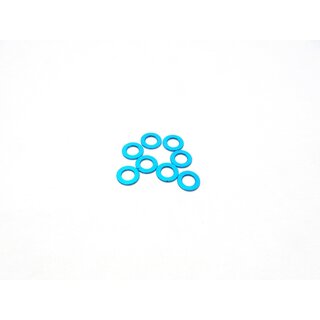 Hiro Seiko 3mm Alloy Spacer Set (1.0mm) [T-Blue]