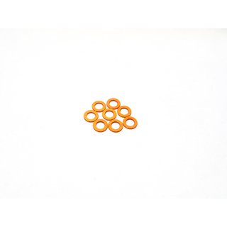 Hiro Seiko 3mm Alloy Spacer Set (1.0mm) [Orange]