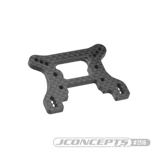 JConcepts B74 Carbon Fiber front shock tower, ribbed and chamfered