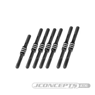 JConcepts B74 Fin Titanium turnbuckle set - black, 7pc.
