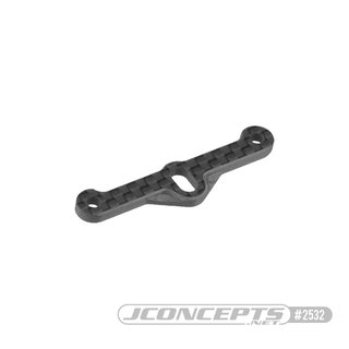 JConcepts B74 Carbon Fiber front body mount plate, ribbed and chamfered