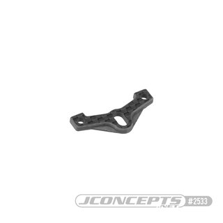 JConcepts B74 Carbon Fiber rear body mount plate, ribbed and chamfered