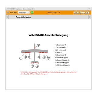 Multiplex WINGSTABI 12-Channel inkl. Akkuweiche 35 A