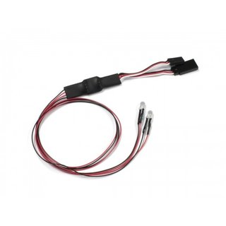 Kyosho Beleuchtungssatz 2 LED  (Diam=5/L=400) 2x Rot