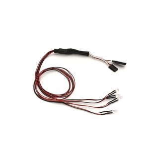 Kyosho Beleuchtungssatz 4 LED  (D=5/L=400) 2x Weiss + 2x Rot