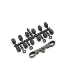 Kyosho QUERLENKERSTIFTHALTERUNG ALU, HINTEN,  ZX7 - GRAU