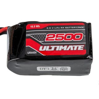 Ultimate Competition LiFe Micro RX-Pack Hump 2500mAh 6.6V JR Stecker