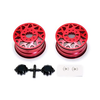American Force H01 CONTRA Wheel (Red, w/ blk cap)