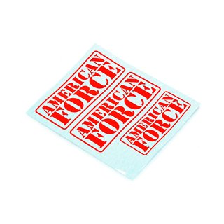 American Force Decal (red)