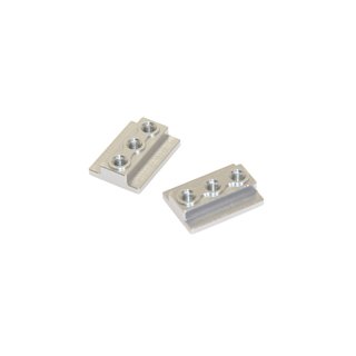 CNC Aluminum Chassis Rail Holding Block (silver anodized) 2p