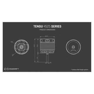 Tengu 4525HS 470kV Motor (35mm Schaft)