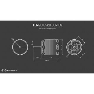 Tengu 2520HS 1580kV Motor