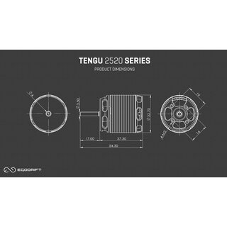 Tengu 2520HS 3560kV Motor