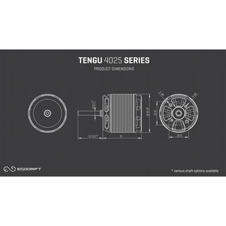 Tengu 4025HS 520kV Motor 5x32mm