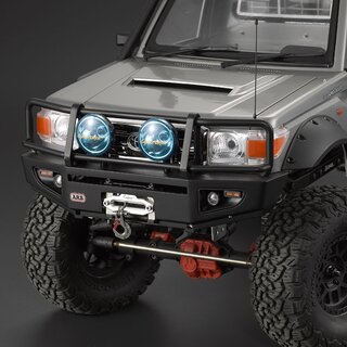 Rammschutz mit LED Scheinwerfer Alu schwarz f�r 1/10 Truck