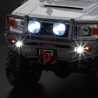 Rammschutz mit LED Scheinwerfer Alu schwarz f�r 1/10 Truck
