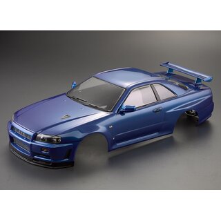 Nissan Skyline R34 Karosserie Metallic Blau 195mm RTU