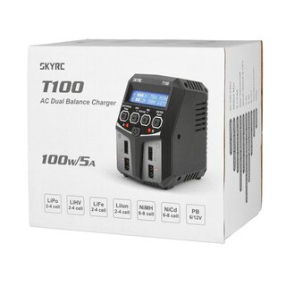 T100 AC Ladeger�t LiPo 2-4s 5A 2x50W