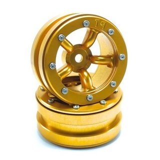 Absima Beadlock Wheels PT-Safari Gold/Gold 1.9 (2 St.)