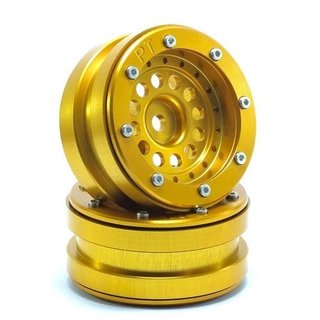 Absima Beadlock Wheels PT-Bullet Gold/Gold 1.9 (2 St.)