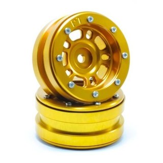 Absima Beadlock Wheels PT- Distractor Gold/Gold 1.9 (2 St.)