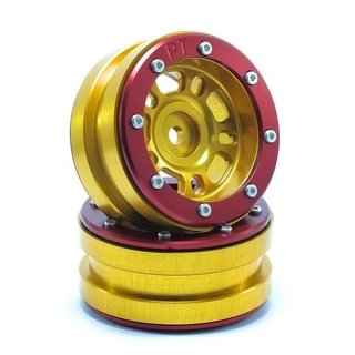 Absima Beadlock Wheels PT- Distractor Gold/Rot 1.9 (2 St.)