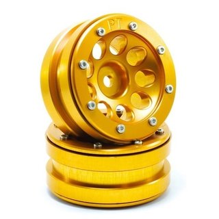 Absima Beadlock Wheels PT- Ecohole Gold/Gold 1.9 (2 St.)