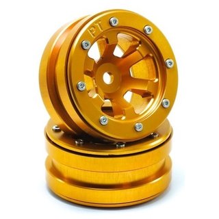 Absima Beadlock Wheels PT- Claw Gold/Gold 1.9 (2 St.)