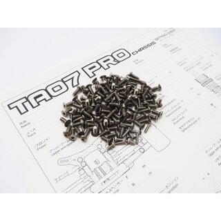 Hiro Seiko TA07 PRO Titanium Hex Socket Screw Set