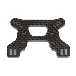 Team Associated RC10B74.1 Front Shock Tower, 23mm, carbon fiber