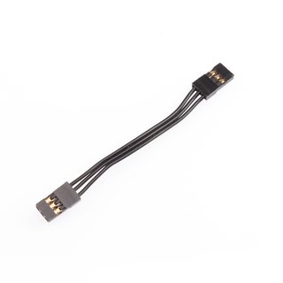 RUDDOG RX Connector Wire Black 60mm (JR Male to JR Male)