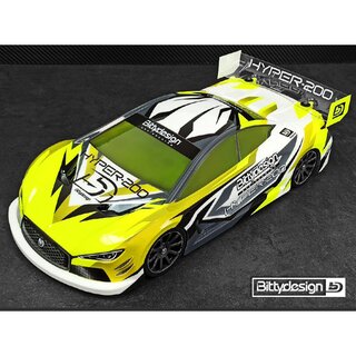 Bittydesign HYPER-200 Clear Body 1/10 TC 200mm nitro,...