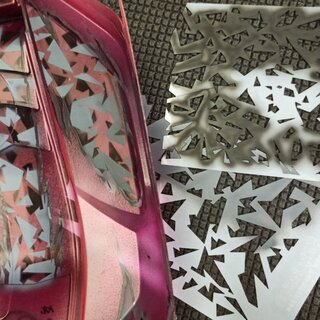 Bittydesign Vinyl Stencil - Camo Artic (A + B)