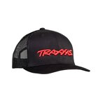 TRAXXAS Trucker Cap schwarz/Logo rot, runder Schirm