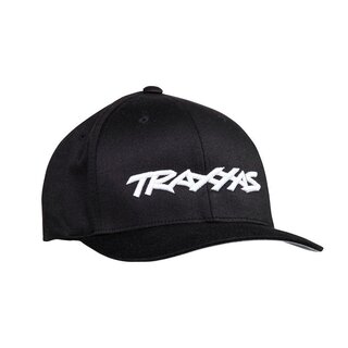 TRAXXAS Traxxas Cap schwarz/Logo wei�, runder Schirm S/M