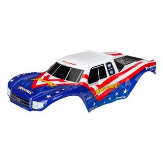 TRAXXAS Karosserie Bigfoot rot/wei�/blau mit Aufkleber