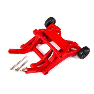 TRAXXAS Wheelie Bar rot montiert