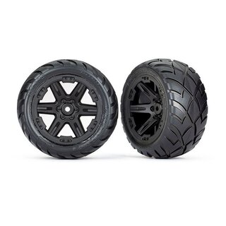 TRAXXAS Anaconda Reifen auf RXT 2.8 Felge schwarz hinten (2)