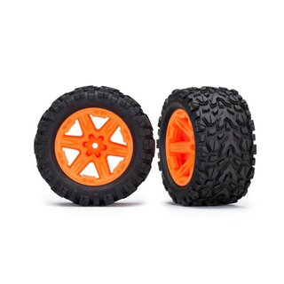 Reifen auf Felge 2.8 RXT orange / Talon (2wd hinten) TSM
