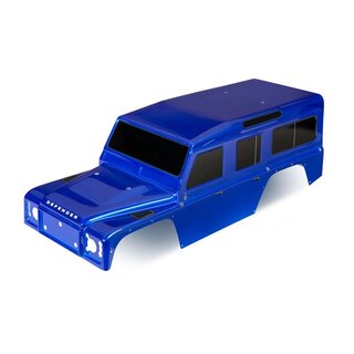 TRAXXAS Karosserie Land Rover Defender blau mit Aufkleber