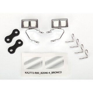 TRAXXAS Seitenspiegel chrom l/r (2) mit Karo-Splinten (4)