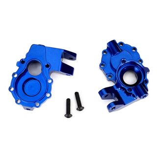 TRAXXAS Portal-Geh�use 6061-T6 Aluminium innen vorne blau l&r