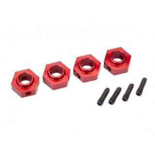 TRAXXAS Radmitnehmer 6061-T6 Aluminium 12mm rot (4)