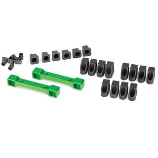 TRAXXAS Querlenkerhalter Aluminium gr�n mit Eins�tze v/h