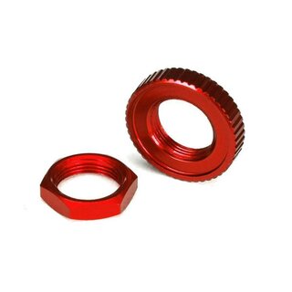 TRAXXAS Servo Saver Muttern Aluminium rot