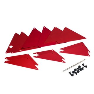 TRAXXAS Rohrrahmen-Chassis Verkleidung innen Alu rot