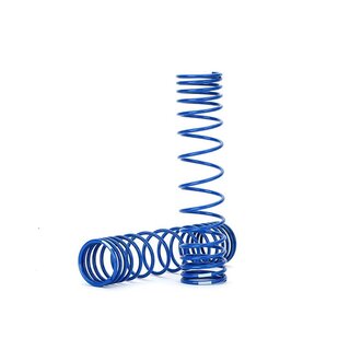 TRAXXAS GTR D�mpfer-Feder progr. blau 139mm hinten (1.042 rate) (2)